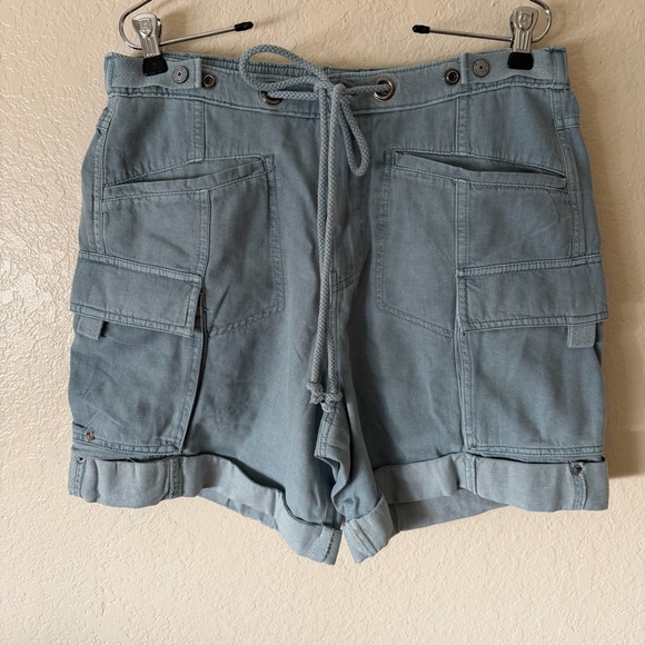 New Free People Frankie Washed Cargo Shorts size M - Picture 4 of 13